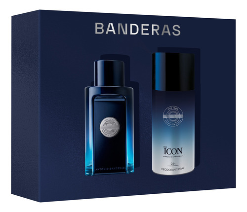 Set Banderas Perfume Hombre the Icon Edt 100ml + Desodorante