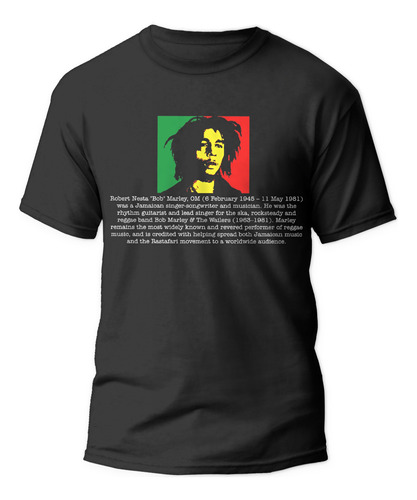 Polera Bob Marley Bio Reggae