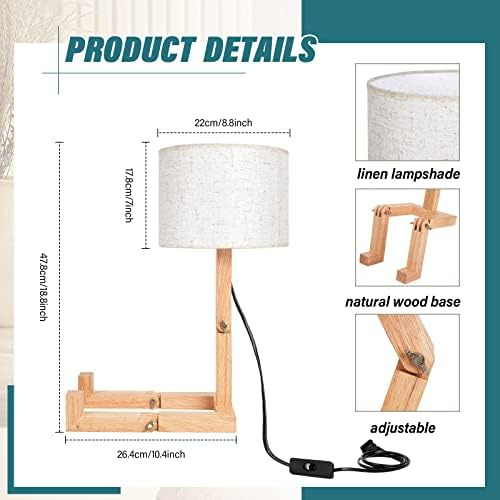 Lámpara De Escritorio Con Forma Ajustable, Lámpara De Mesa C