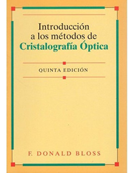 Libro Introduccion A Los Metodos De Cristalografia Optica De