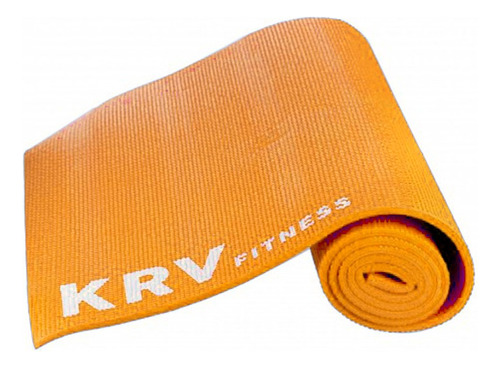Yoga Mat Colchoneta Pilates Gym Fitness Enrollable Ejercicio Color Naranja