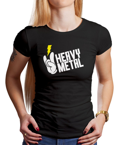 Polo Dama Heavy Metal (d0461 Boleto.store)