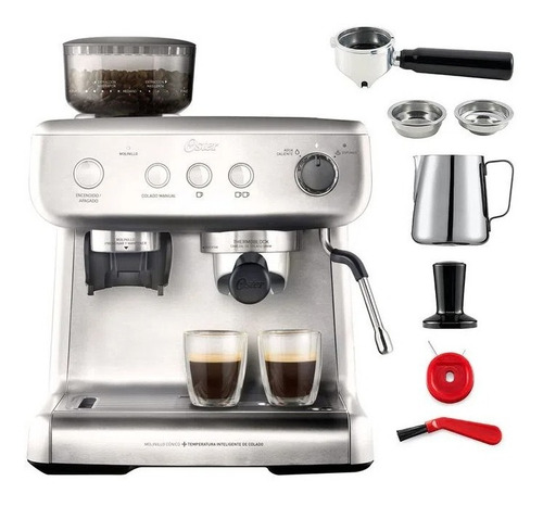 Imagen 3 de 3 de Cafetera Para Espresso Oster Perfect Brew 15 Bares C/molino