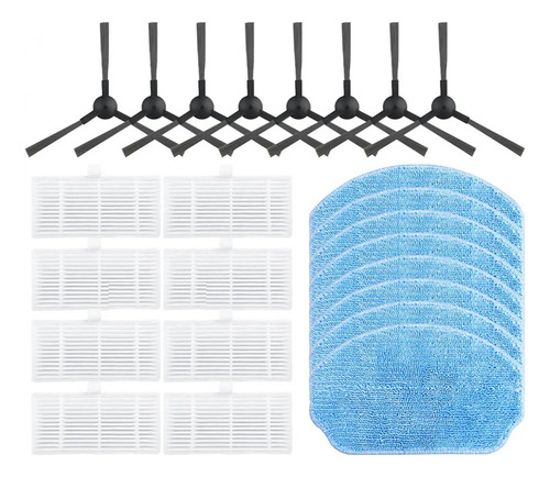 Para Vcr04w, Cepillo Lateral, Filtro Hepa, Trapo, Robot Aspi