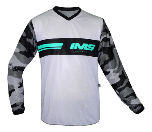 Camisa Off Road Motocross Trilha Ims Racing Malibu Azul