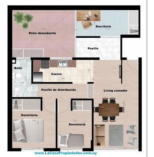 Imagen 2 de 18 de Venta Apartamento 2 Dormitorios En Pocitos Nuevo