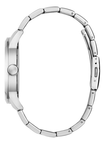 Reloj Guess Collegiate G Hombre Acero Inoxidable Correa Plateado Bisel Plateado Fondo Azul