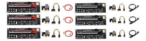 6 Tarjetas Elevadoras V011pro Pcie Riser Pci Express De 1 A