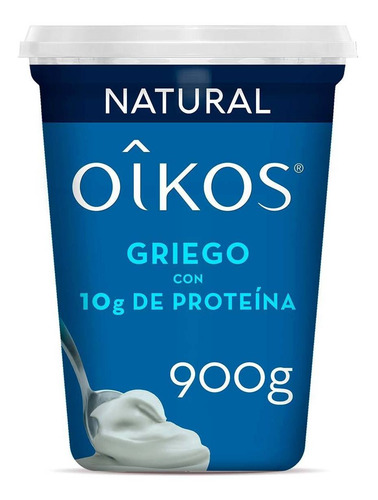 Yoghurt Griego Oikos con Proteína Natural sin Azúcar 900g