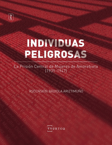 Individuas Peligrosas, De Badiola Ariztimuño, Ascensión. Editorial Txertoa, Tapa Blanda En Español