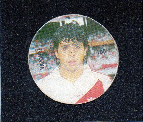 Futbolmania 1993, Figurita N°106 Vazquez River Plate. Mira!!