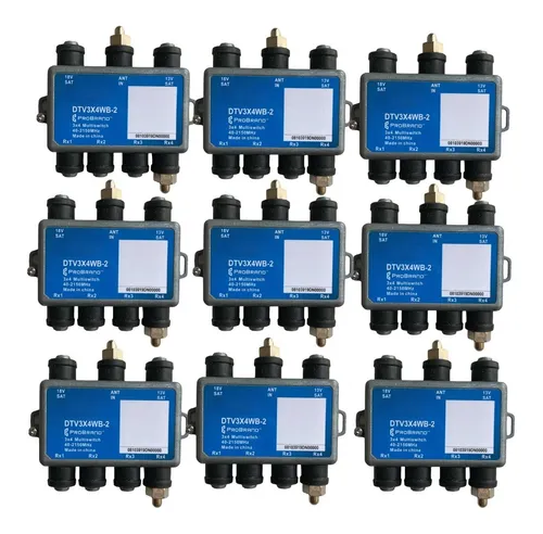 Multi Switch 3 X 4 Antena Receptor Satelital X10 Unidades