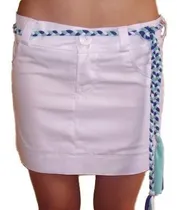 Comprar Pollera De Gabardina O Jean Con Cinto - 2330 Indumentaria