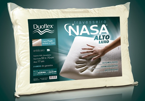 Travesseiro Duoflex Nasa Alto Luxo Nn1116 50x70x17cm