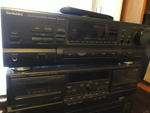 Technis Sintoamplificad Sa-gx170 + Casetera 110w +cd Pionner (Usado)