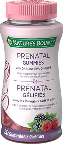 Nature's Bounty - Gomas Prenatales (60 Gomas)