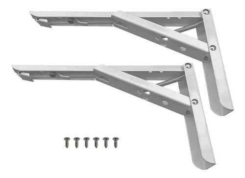 Suporte Dobrável Par 50cm À 55cm Tampo Mesa Mão Francesa