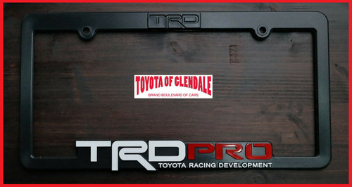 Trd Toyota Racing Development License Plate Frame (fast  Ttg