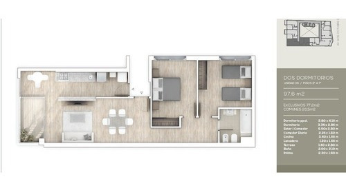 Imagen 7 de 14 de Va204-apartamento A Estrenar Venta 2 Dormitorios Parque Batlle