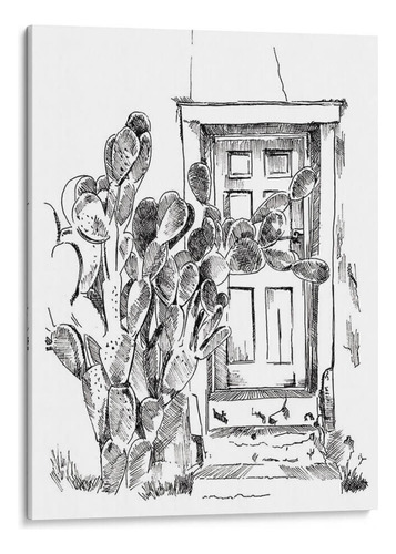 Canvas Lab Cuadro Puerta De Cactus V 90x120