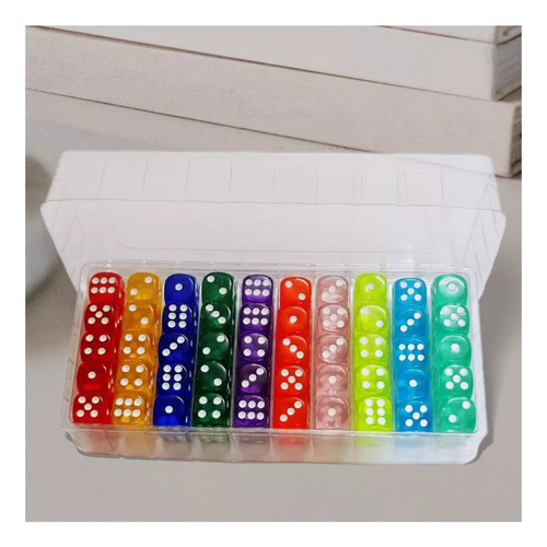 Wu-chuang 100 Piezas De Dados De Juegos De 6 Caras