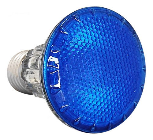 Lâmpada Halogena Par 20 50w 127v Dimerizavel Azul 3 Peças