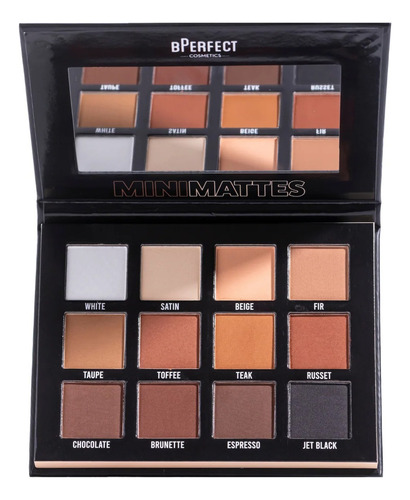 Kit De Sombras Para Ojos Neutras Paleta Mini Mattes Bperfect