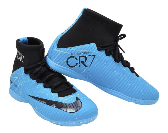 Chuteira Futsal Nike Cano Alto Cr7 - Roupas Chuteiras Adultos Azul-aço com Ofertas Incríveis no Mercado Livre Brasil