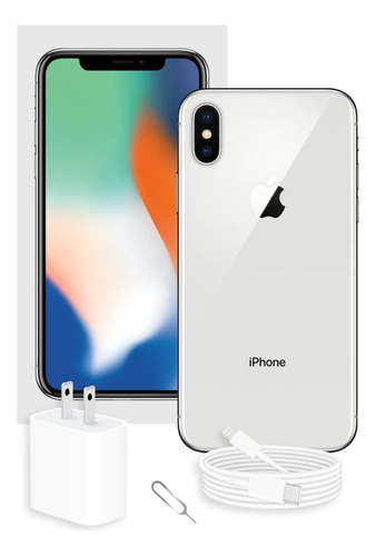  Apple iPhone X 256 Gb Plata Con Caja Original  (Reacondicionado)