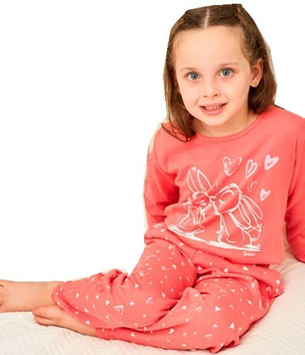 Pijama De Invierno Dos Piezas Para Nenas Susurro 2894n