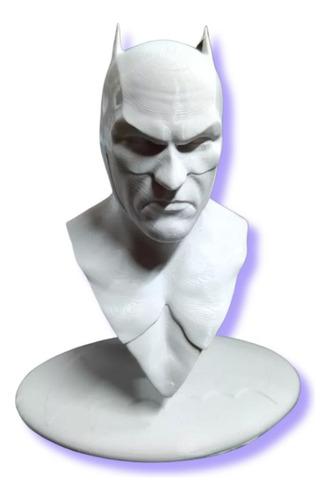 Busto Batman Mod2, 15cm De Altura, Color Blanco