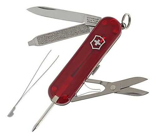 Cuchillo Victorinox Signature Lite rojo translúcido 0.6226.t