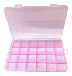 Comprar 1pc 24 Grades Caixa De Armazenamento De Organizador Rosa no Mercado Livre