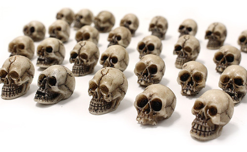 Maceta Pequeña Con Forma De Calavera De Resina, 20 Unidades,
