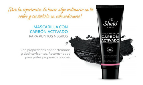 Imagen 5 de 6 de Mascarilla De Carbon Activado Puntos Negros, Envío Express