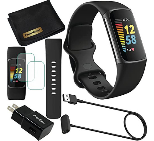 Smartband Fitbit Smart Band Charge 5 6.7" caja  negra