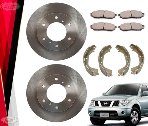 Kit De Frenos Nissan Navara 2.5 Diesel 2007 A 2013 Del + Tra