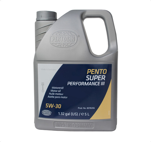 Aceite Super Performance Motor 5w30 Pentosin 5 Lts