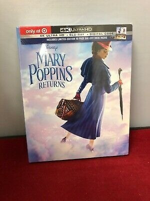 Blu Ray 4k Ultra Hd Mary Poppins Returns Digibook Target Dis