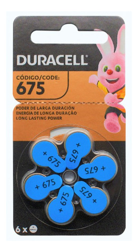 Bateria Auditiva +675 Duracell
