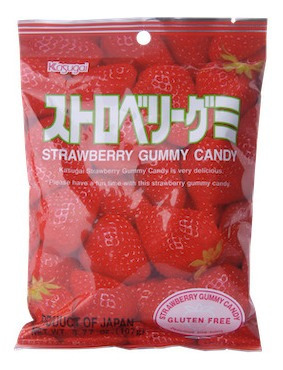 Imagen 1 de 1 de Gummy Strawberry, 107g, Kasugai