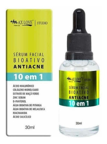 Serum Facial Anti Acné , Acido Hialuronico,colageno Max Love