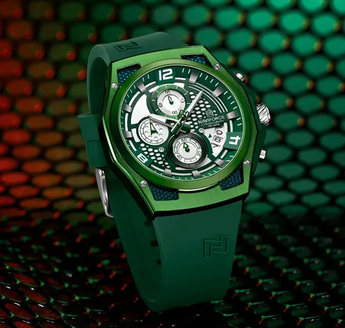 Reloj Naviforce Deportivo Nf8051t Goma Hombre + Estuche