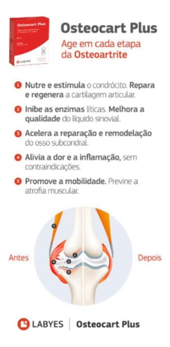 Regenerador Articular Osteocart Plus 30 Comprimidos Labyes