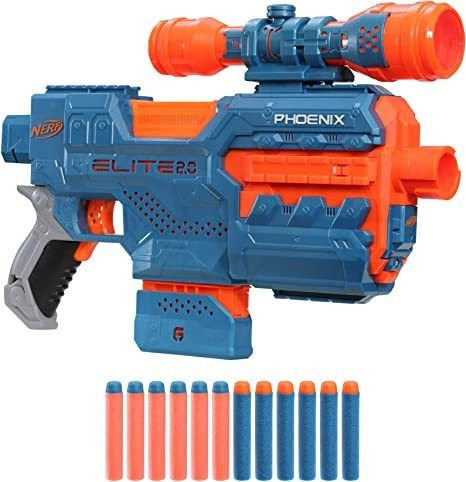 Pistola De Juguete Nerf Elite 2.0 Phoenix Cs-6 Blaster Motor