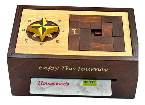 Navegación Enigma Caja Secreta Puzzle Dinero Y Tarjeta Re...