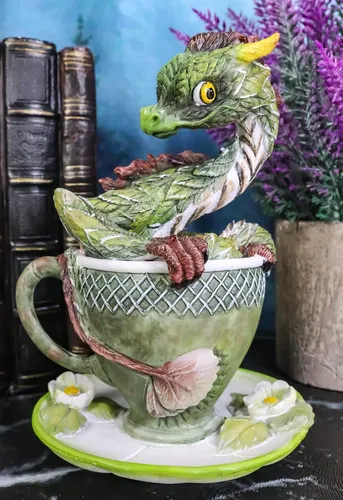 Estatua Dragón Medieval Ebros Decoración Fantasía Bebida