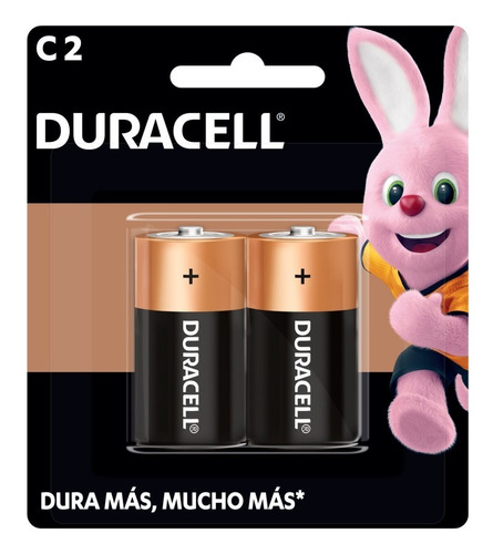 Pilas Bateria Alcalina Duracell C Pack Blister 2 Unidades