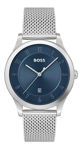 Reloj Hugo Boss Hombre Acero Inoxidable 1513985 Purity Color de la correa Plateado Color del bisel Plateado Color del fondo Azul