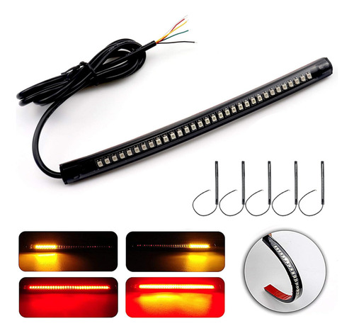 Tira De Led Moto Stop Direccionales Universal Cafe Racer 6pz